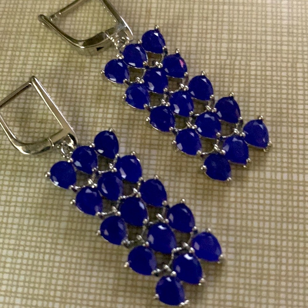 Most Beautiful Blue sapphire earrings